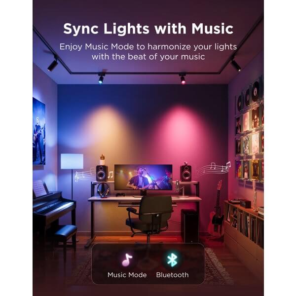 ჭკვიანი ნათურა Govee H600C, WIFI, Bluetooth, Smart Light Bulb, White