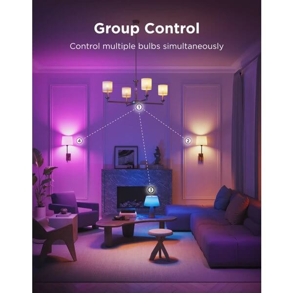 ჭკვიანი ნათურა Govee H600C, WIFI, Bluetooth, Smart Light Bulb, White