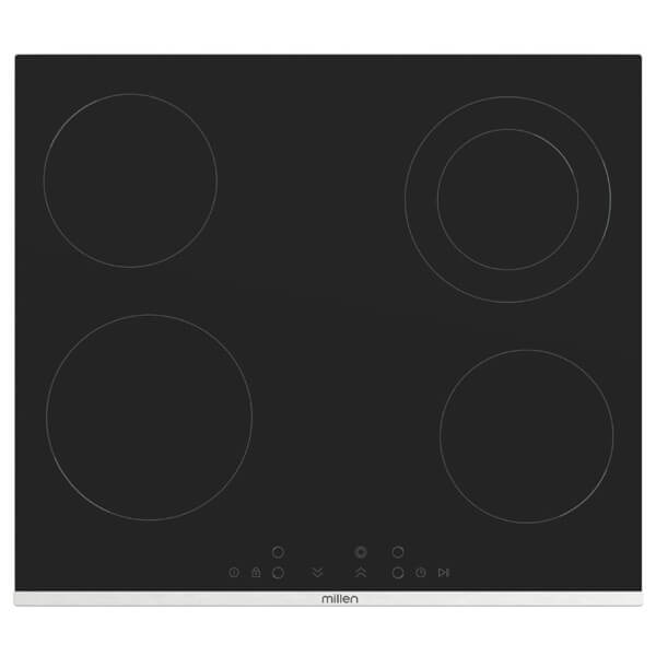 ჩასაშენებელი ელექტრო ქურის ზედაპირი Millen MH4CB, Built-in Electric Cooktop, Black
