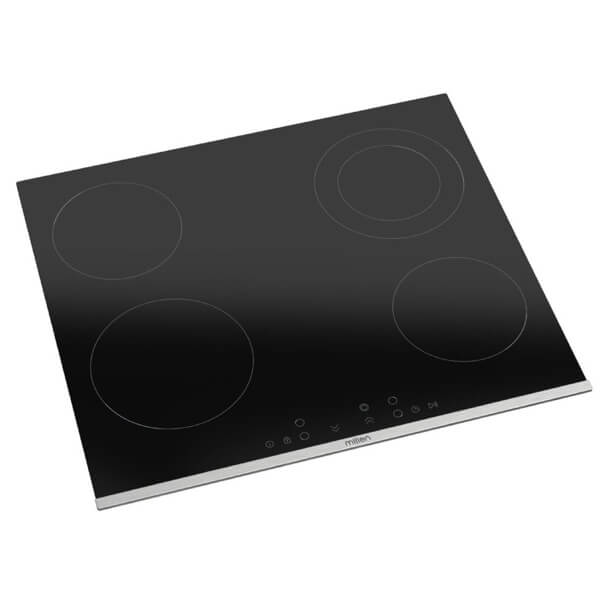 ჩასაშენებელი ელექტრო ქურის ზედაპირი Millen MH4CB, Built-in Electric Cooktop, Black