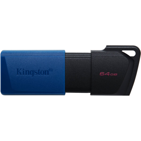 USB ფლეშ მეხსიერება Kingston DTXM/64GB-2P DT Exodia, 2Pcs, 64GB, USB 3.2, Flash Memory, Black/Blue