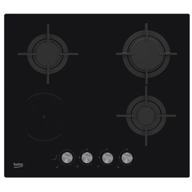 Built-in combined Cooktop Beko HILM 64222 SV, Black