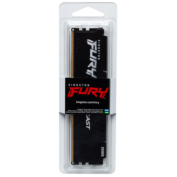 ოპერატიული მეხსიერება Kingston KF560C36BBE2-16 FURY Beast EXPO, RAM 16GB, DDR5, 6000MHz