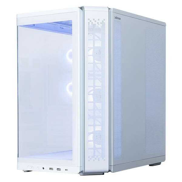 ქეისი Zalman P60White, Computer Case, MidT, ATX, Mini-ITX, mATX, 2xUSB3.0, White