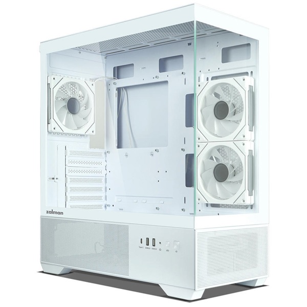 ქეისი Zalman Chronix V2, Computer Case, MidT, ATX, mini-ITX, mATX, USB3.0, USB2.0, White