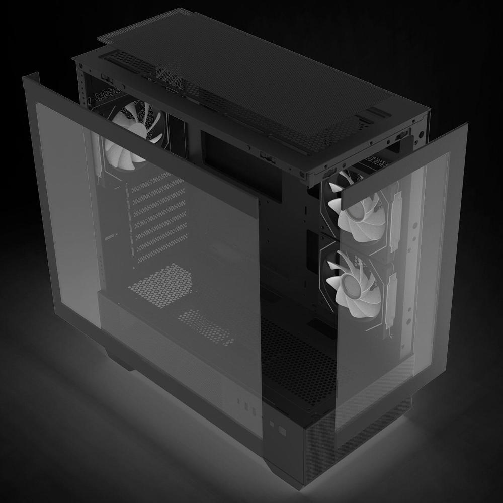ქეისი Zalman P40 NAMU, Computer Case, MidT, ATX, mini-ITX, mATX, 2xUSB3.0, Black