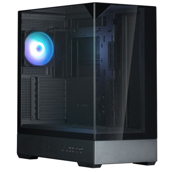 ქეისი Zalman P40PRISMBLACK, Computer Case, MidT, ATX, micro ATX, mini ATX, 2xUSB3.0, Black