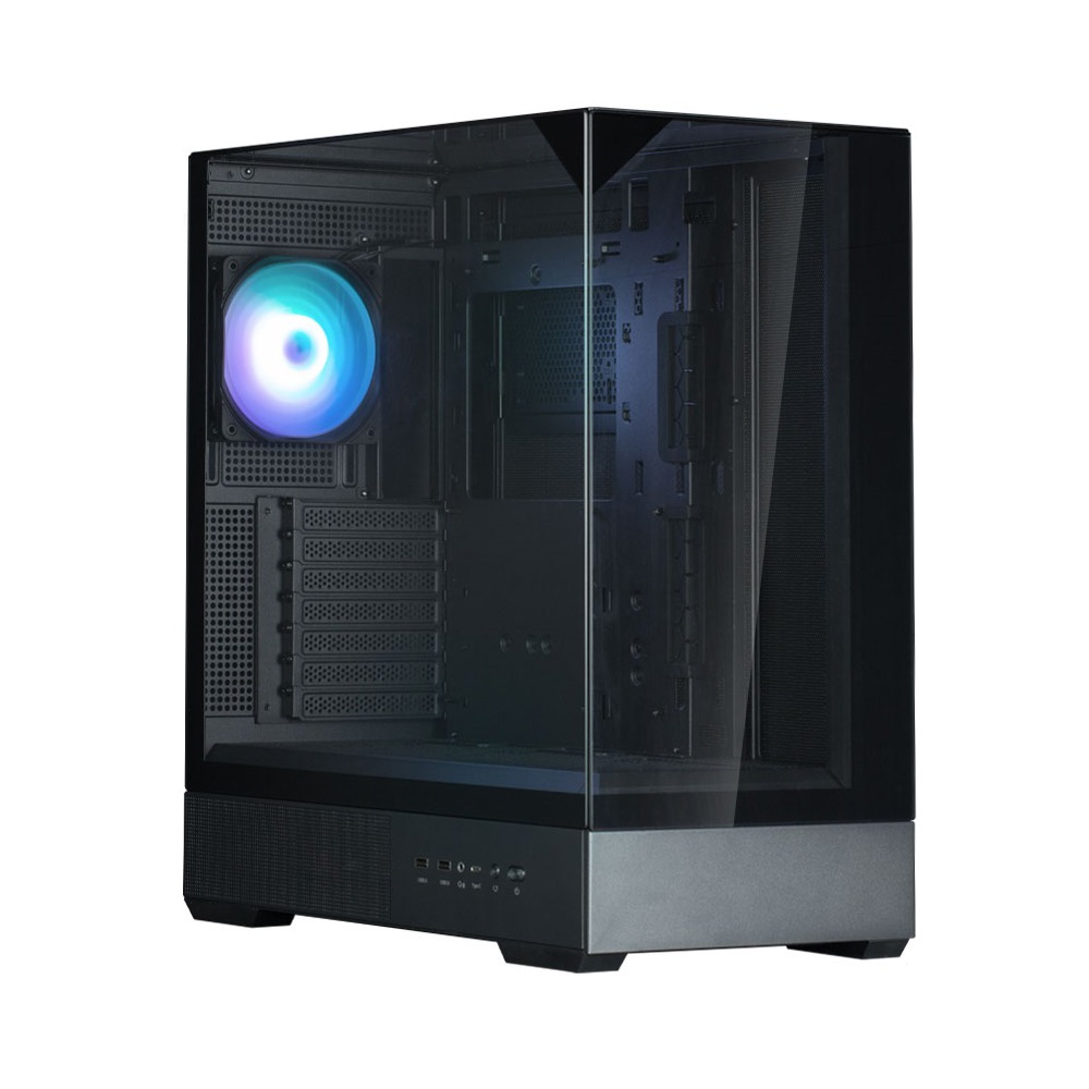 Computer Case Zalman P40PRISMBLACK, MidT, ATX, micro ATX, mini ATX, 2xUSB3.0, Black