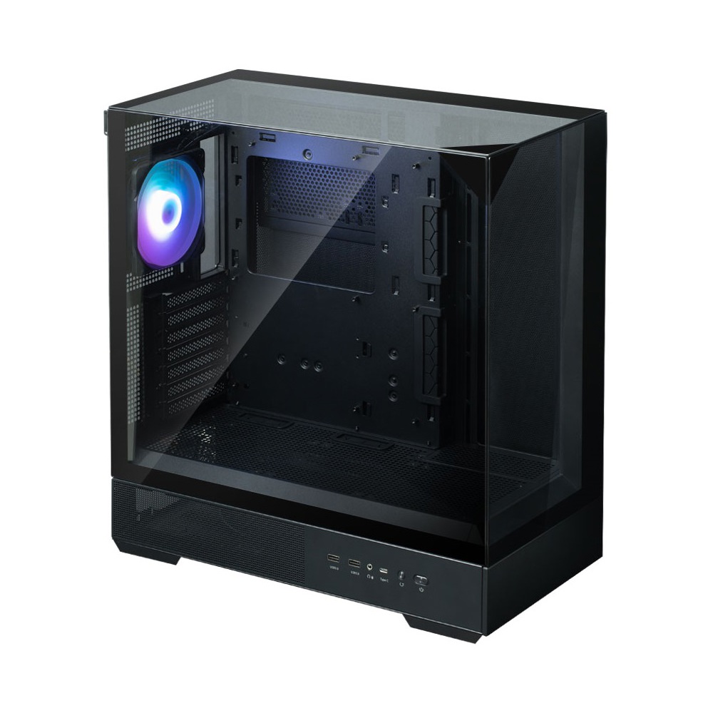 Computer Case Zalman P40PRISMBLACK, MidT, ATX, micro ATX, mini ATX, 2xUSB3.0, Black