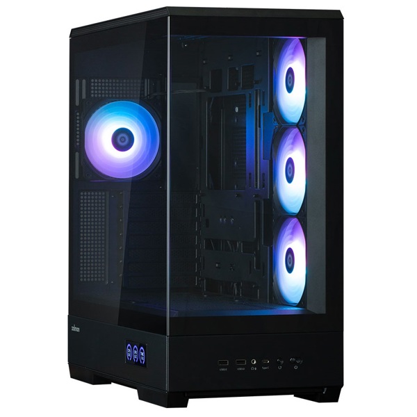 Computer Case Zalman P50DSBLACK, MidT, ATX, mini-ITX, micro ATX, 2xUSB3.0, Black