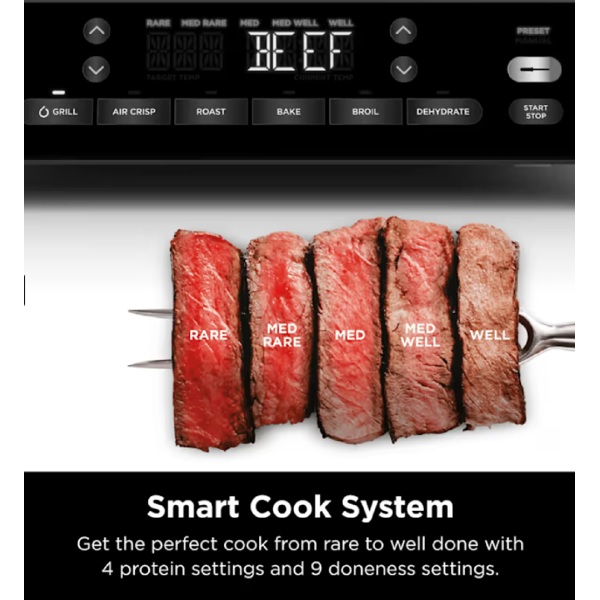 Grill Ninja DG551EU, 1760W, Black/Silver