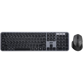 კლავიატურა+მაუსი 2E 2E-MK440WBGR_UA, Wireless, Bluetooth, USB, Keyboard And Mouse, Black/Grey