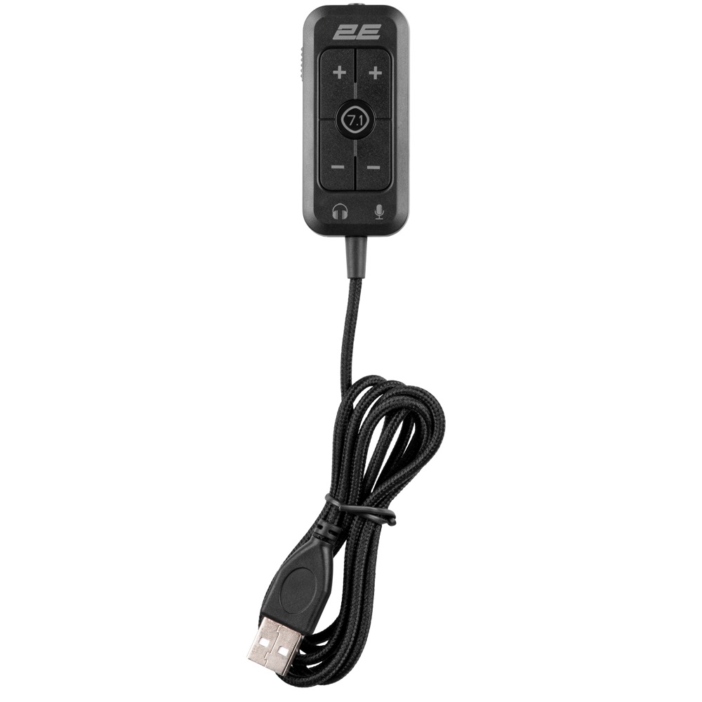 ხმის ბარათი 2E 2E-SCG-C001, 7.1, 3.5mm, USB-A, Gaming Sound Card, Black