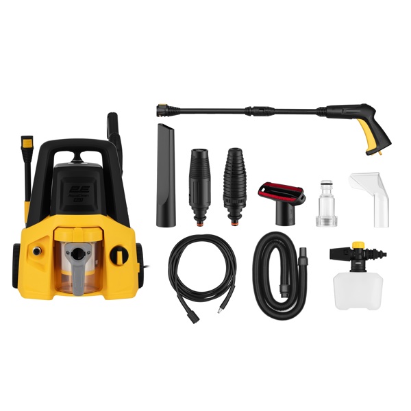 High Pressure Washer 2E 2E-HPW1613VC AquaClean 4in1, 1600W, 130bar, Yellow