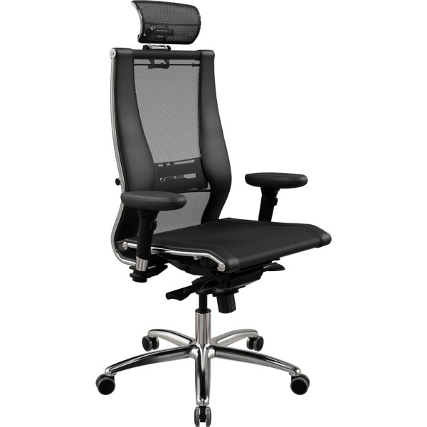 საოფისე სავარძელი Metta 8A.7.15.49 Samurai L2-14D - TS+Infinity, Office Chair, Black