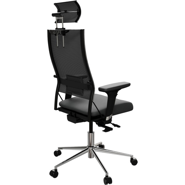 Office Chair Ergolife 698.D.51.B19 SynchroSit Air 24/7 B2-287D - Italy+UMF(X1), Black