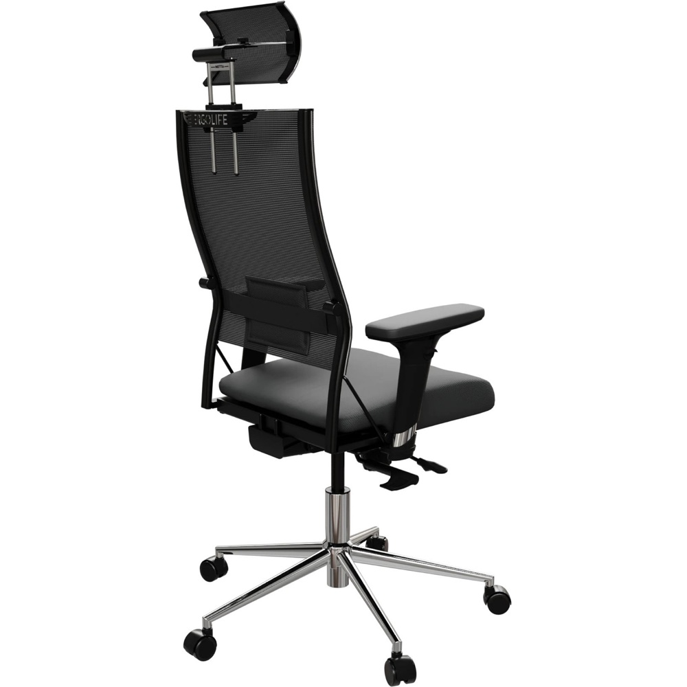საოფისე სავარძელი Ergolife 698.D.51.B19 SynchroSit Air 24/7 B2-287D - Italy+UMF(X1), Office Chair, Black