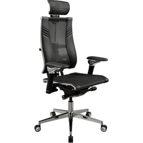 საოფისე სავარძელი Metta CC.50.15.13A Yoga Spine Y 4DT B2-15D - YM93+Infinity+carbon, Office Chair, Black