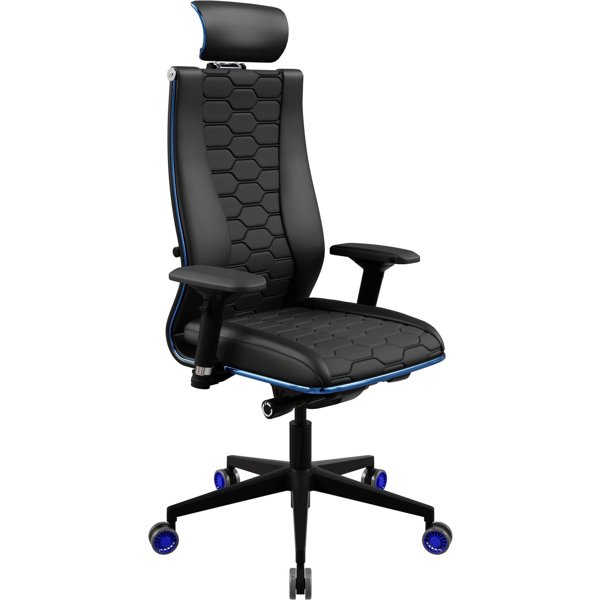 გეიმერული სავარძელი Metta 2E4.3.6.B6 Samurai Space Blue, Gaming Chair, Black