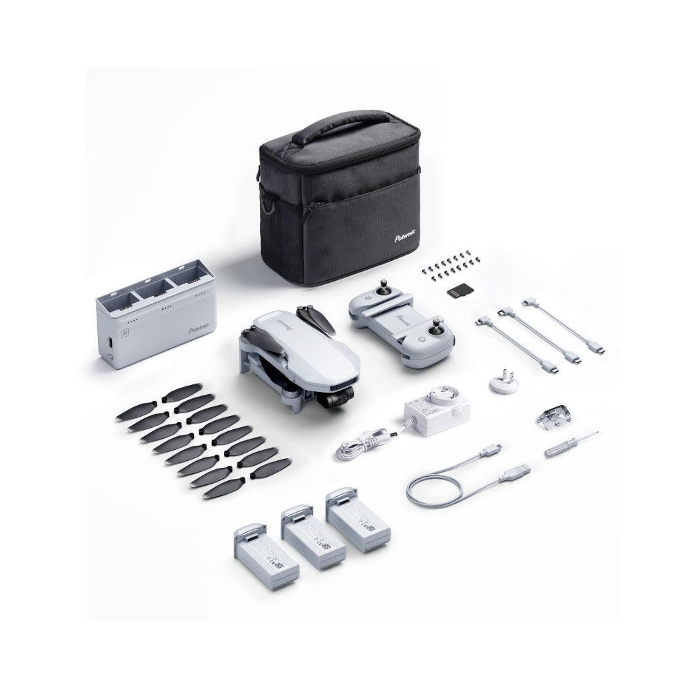 Potensic Drone ATOM (Fly More Combo) 3 batteries in total Grey