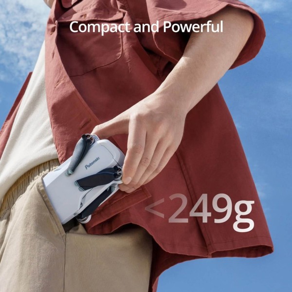 დრონის კომპლექტი Potensic APM1510312 ATOM Fly More Combo, PixSync 3.0, Drone Combo, Grey
