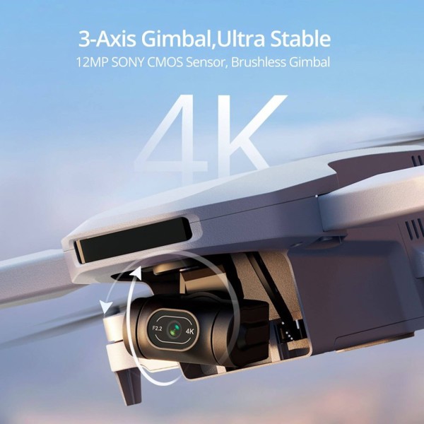 დრონის კომპლექტი Potensic APM1510312 ATOM Fly More Combo, PixSync 3.0, Drone Combo, Grey