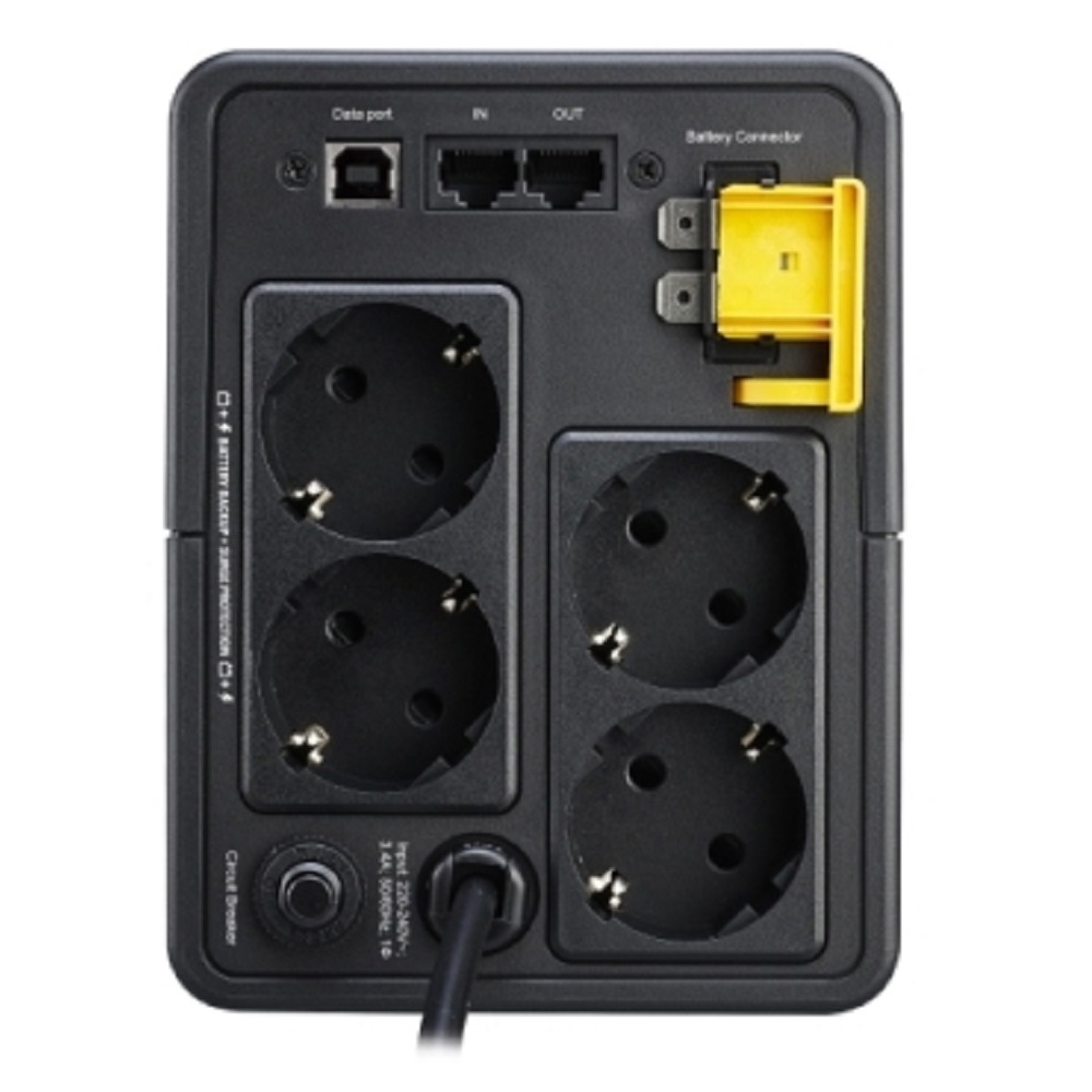 UPS APC bx750mi-gr Back-UPS, Line interactive, 750VA/410W, 4xSchuko, Black
