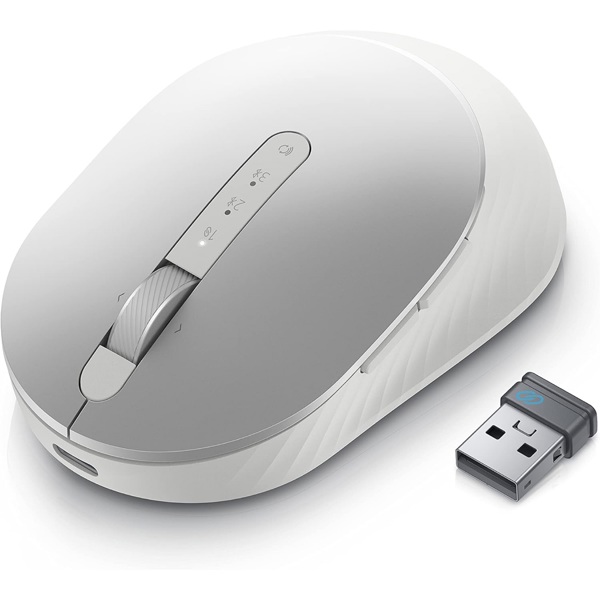 Mouse Dell 570-ABLO MS7421W Premier, Wireless, Bluetooth, USB, White