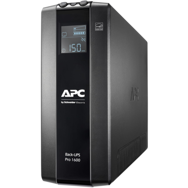 უწყვეტი კვების წყარო APC br1600mi Back UPS Pro, Line interactive, 1600VA/960W, USB, LCD, UPS, Black