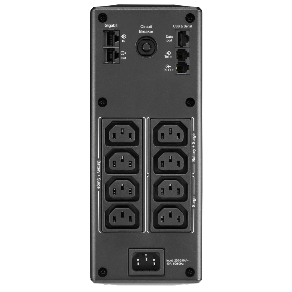 UPS APC br1600mi Back UPS Pro, Line interactive, 1600VA/960W, USB, LCD, Black