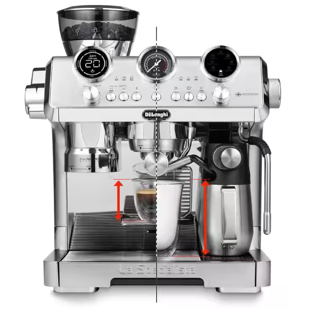 ყავის აპარატი DeLonghi EC9885.M, 1450W, 2.5L, Coffee Machine, Silver