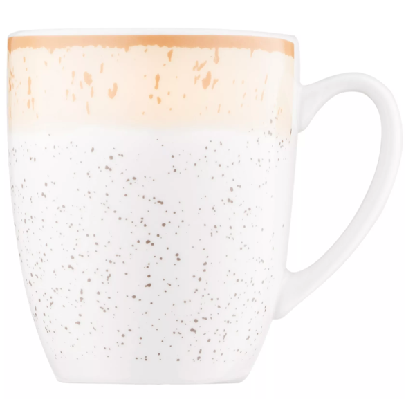 ჭიქა Ardesto AR2936SBG Siena, 0.36L, Mug, White/Yellow