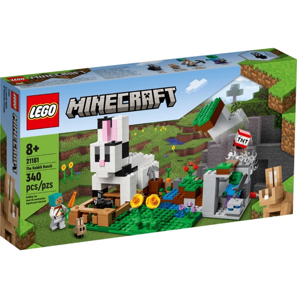 ასაწყობი კონსტრუქცია Lego 21181 Minecraft The Rabbit Ranch, Prefabricated Construction