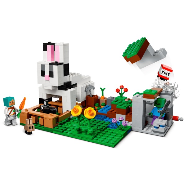 ასაწყობი კონსტრუქცია Lego 21181 Minecraft The Rabbit Ranch, Prefabricated Construction