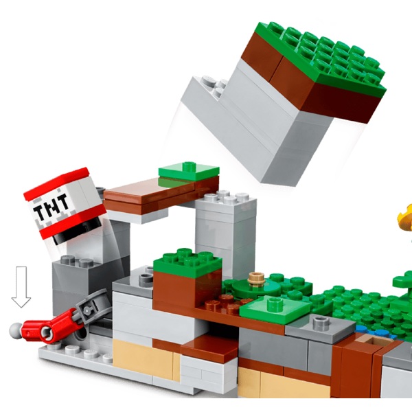ასაწყობი კონსტრუქცია Lego 21181 Minecraft The Rabbit Ranch, Prefabricated Construction