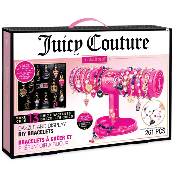 მძივების ნაკრები Make It Real 4489MR, Juicy Couture Dazzle and Display DIY Bracelets