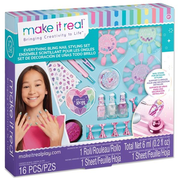 ფრჩხილის ლაქის ნაკრები Make It Real 2469MR, Everything Bling Nail Styling Set