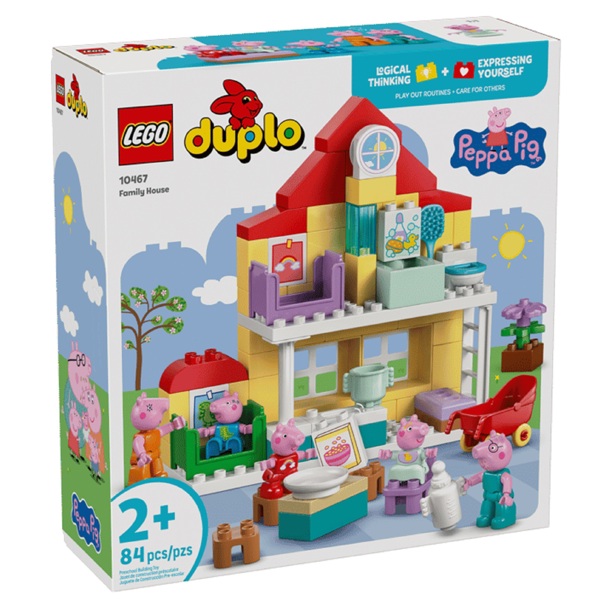 ასაწყობი კონსტრუქცია Lego 10467 DUPLO Peppa Pig Family House, Prefabricated Construction