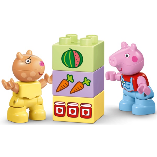 Prefabricated Construction Lego 10468 DUPLO Peppa Pig Tractor and Market