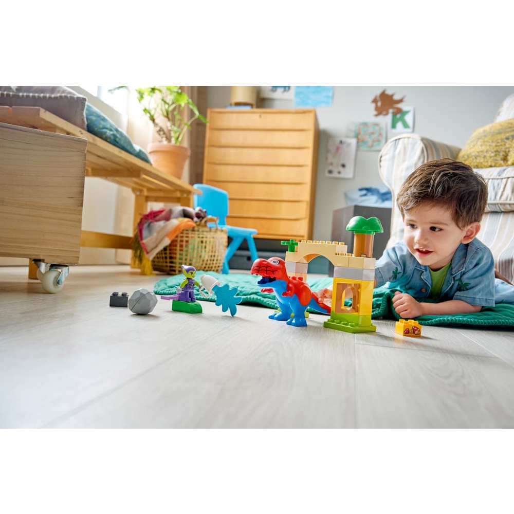 ასაწყობი კონსტრუქცია Lego 10463 DUPLO Disney Dinosaur Spidey-Rex vs. Green Goblin, Prefabricated Construction
