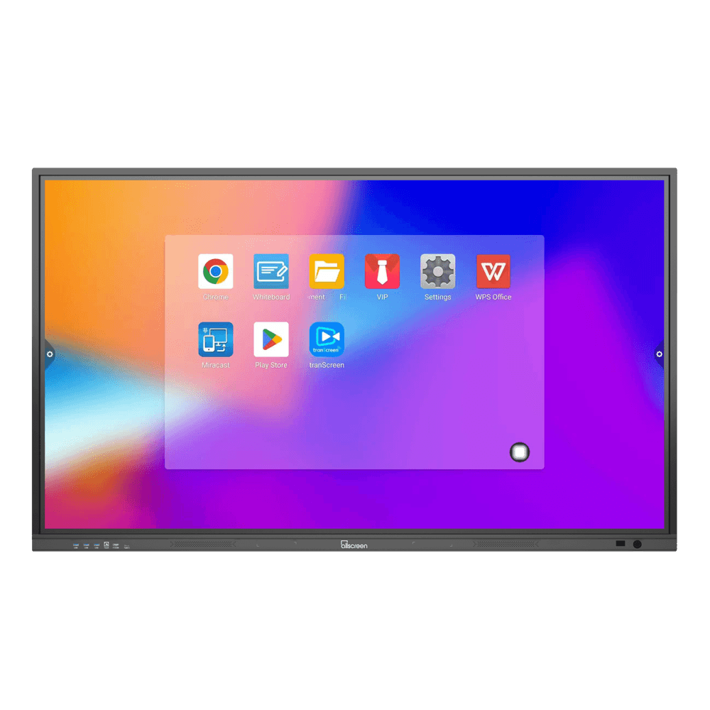 ინტერაქტიული ეკრანი Allscreen Interactive Flat Panels SB-75A14-8/128, 75” 4K, Android 14, RAM 8GB, 128GB, Smart Board, Black