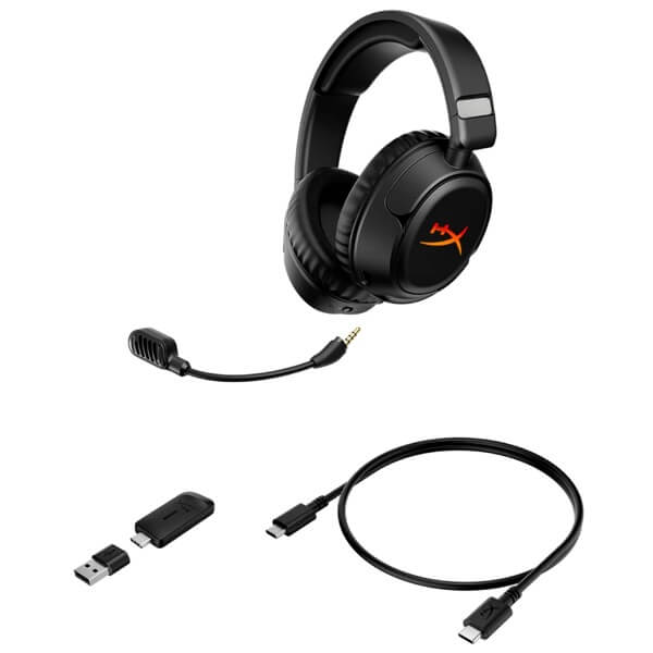 ყურსასმენი HyperX B5VC4AA CLOUD FLIGHT 2, Gaming Headset, Wireless, USB, Bluetooth, Black