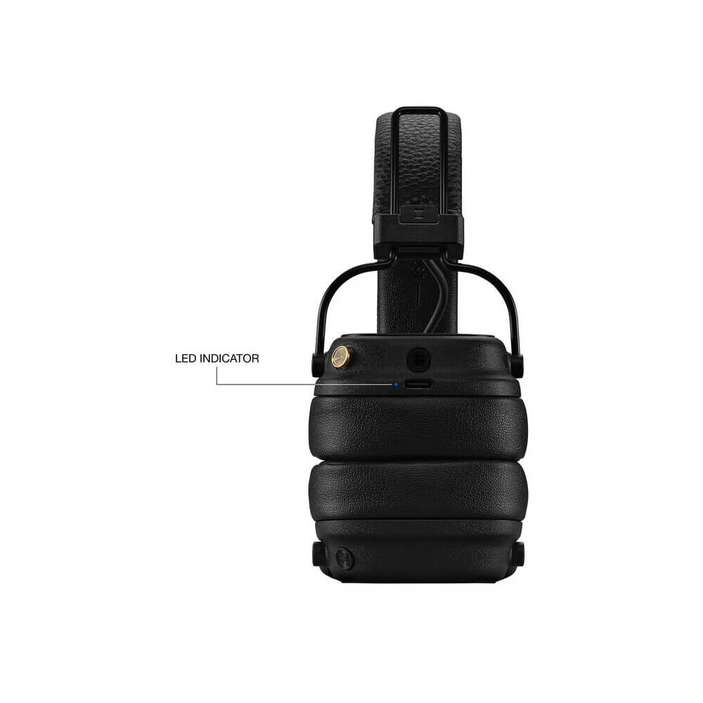 Headset Marshall 1006832 MAJOR V, Wireless, Bluetooth, 3.5mm, Black