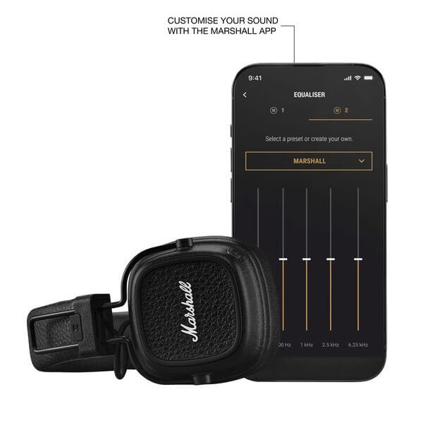 ყურსასმენი Marshall 1006832 MAJOR V, Headset, Wireless, Bluetooth, 3.5mm, Black