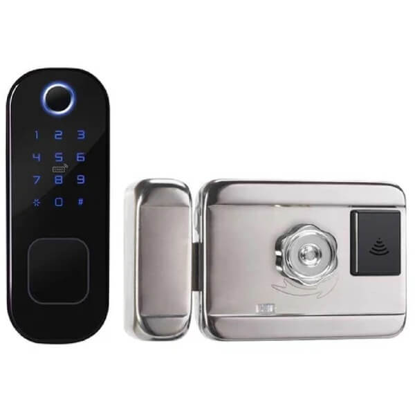 კარის ჭკვიანი საკეტი Moes WDL-R5-2-MS, Smart Door Lock, Black