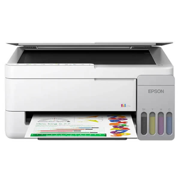 Color Printer, Epson C11CL62415 EcoTank Home L3356, MFP, A4, USB, WiFi, Wi-Fi Direct, White