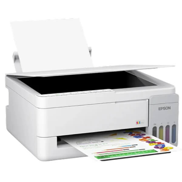 Color Printer, Epson C11CL62415 EcoTank Home L3356, MFP, A4, USB, WiFi, Wi-Fi Direct, White