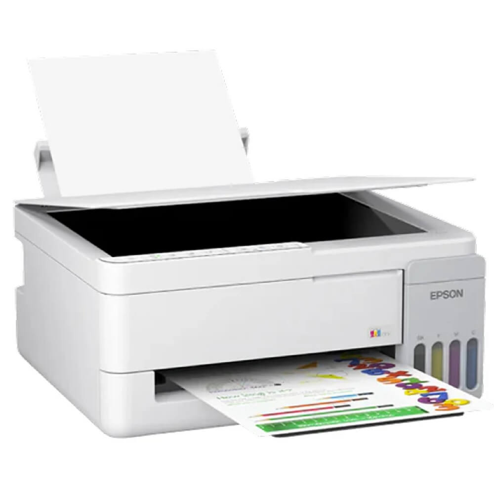 Color Printer, Epson C11CL62415 EcoTank Home L3356, MFP, A4, USB, WiFi, Wi-Fi Direct, White