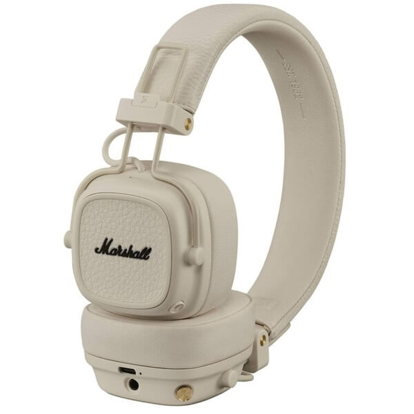 ყურსასმენი Marshall 1006833 MAJOR V, Headset, Wireless, Bluetooth, 3.5mm, Cream