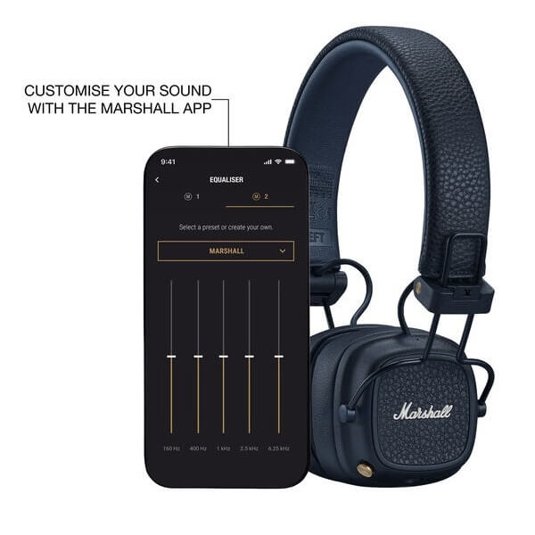 ყურსასმენი Marshall 1006234 MAJOR V, Headset, Wireless, Bluetooth, 3.5mm, Blue